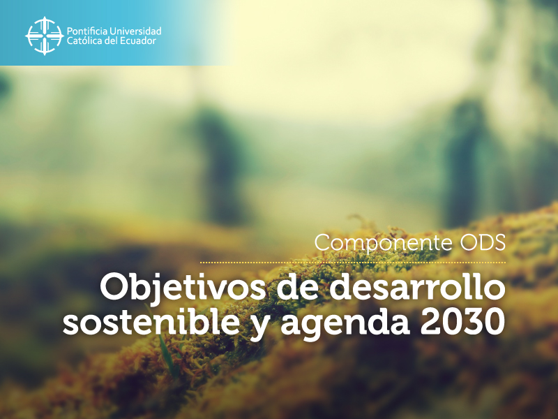 Objetivos de desarrollo sostenible y agenda 2030