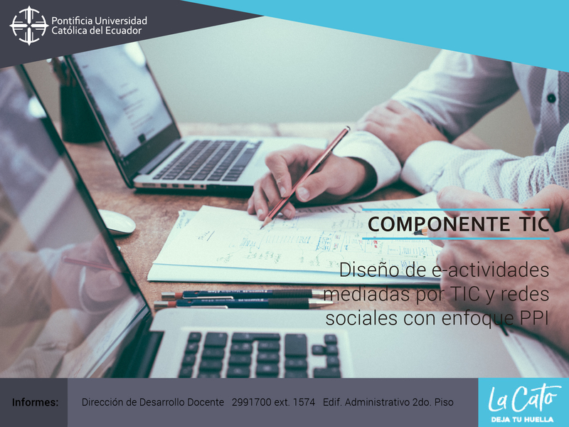 Diseño de e-actividades mediadas por TIC y redes sociales con enfoque PPI